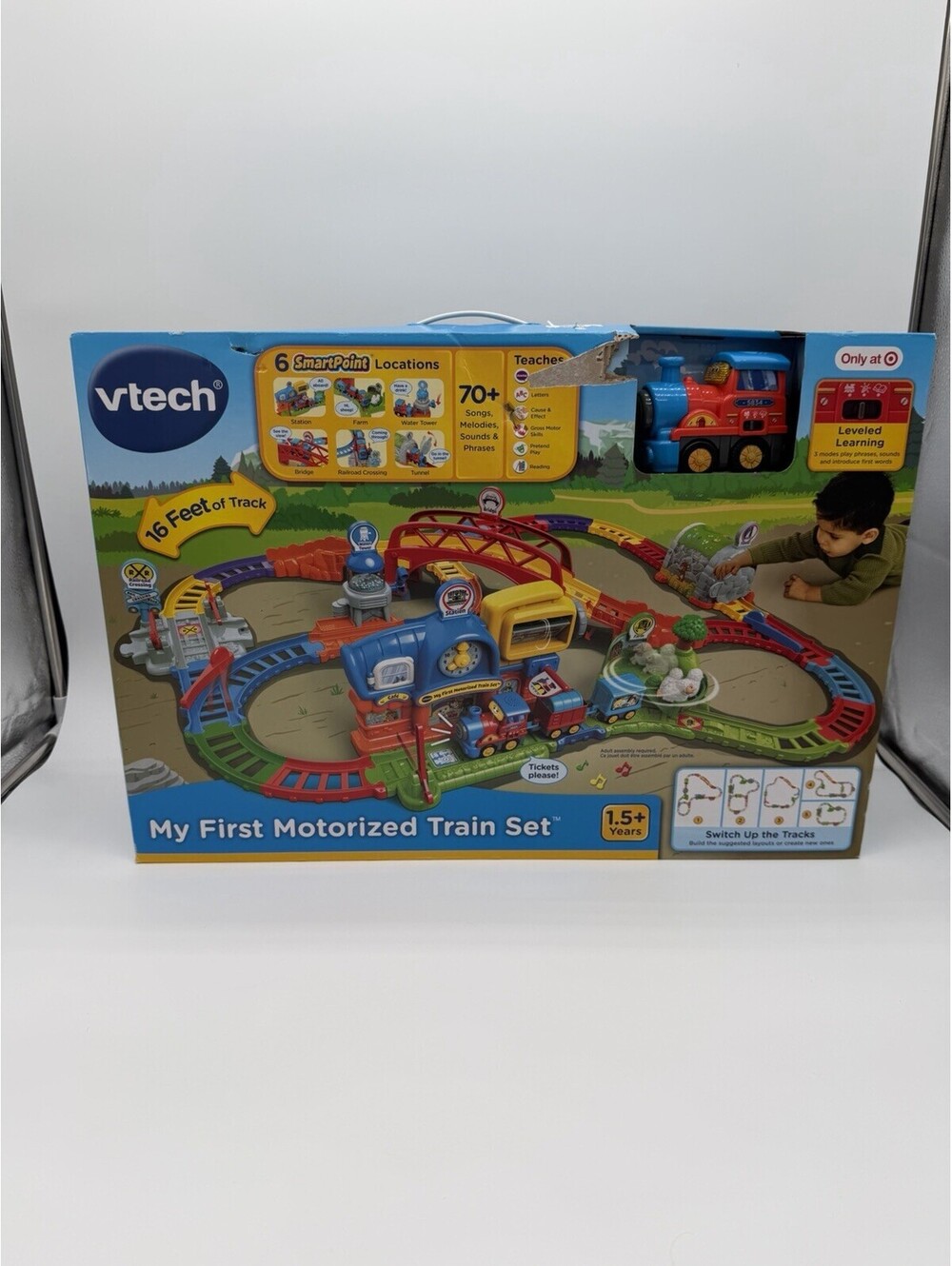 VTech My First Motorized Train Set Children's Toy Ages 3+ Brand New